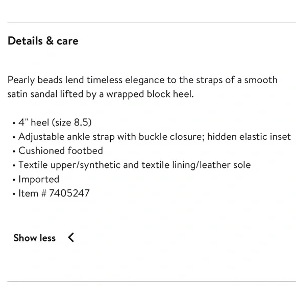 WORN ONCE Badgley Mischka Feisty Pearl Block Heels - Picture 7 of 15